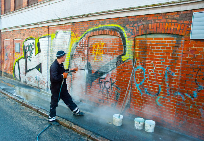 Graffiti Removal by JB Precision Pressure Washing 